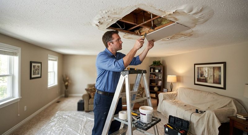 Water Damage Ceiling Repair in Denver County, CO